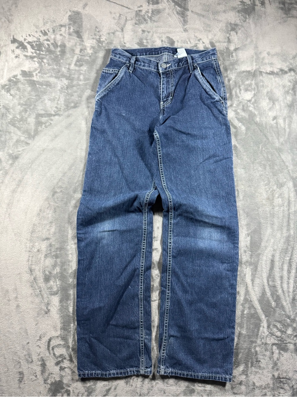 Calvin Klein Jeans Straight Leg Blue Denim Pants
